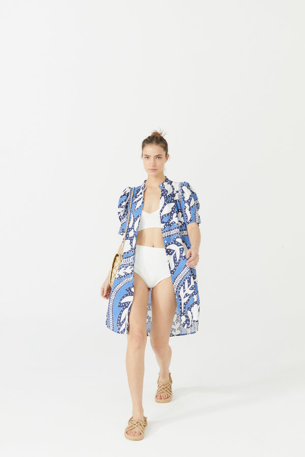 Athina Short Linen Dress - Mykonos