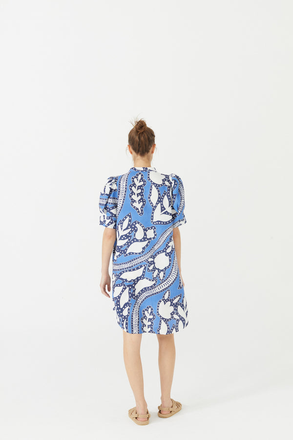 Athina Short Linen Dress - Mykonos