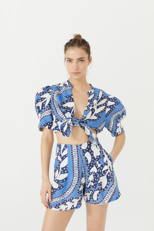 Frida Linen Short - Mykonos