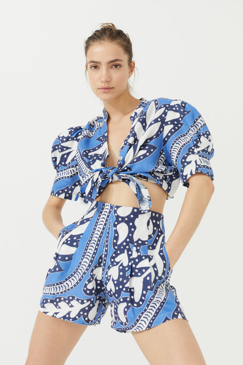 Frida Linen Shorts - Mykonos