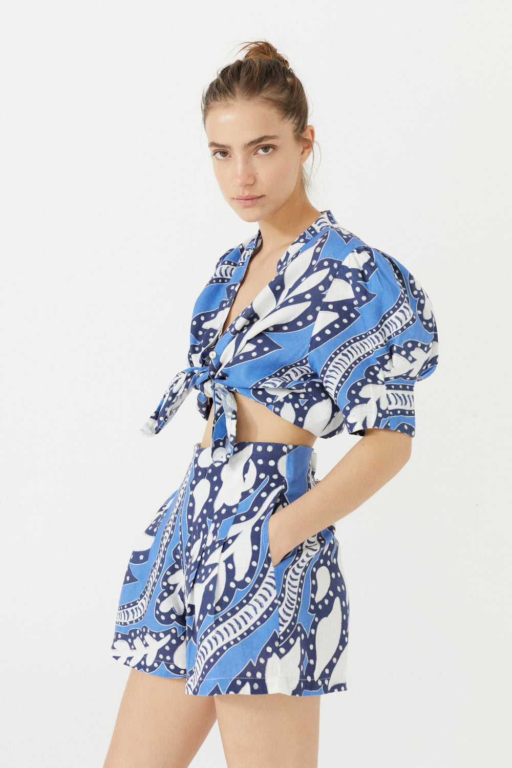 Frida Linen Short - Mykonos