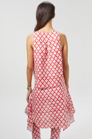 Yves Linen Top - Tangier