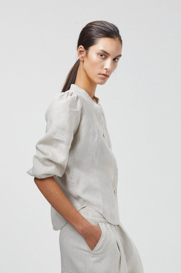 Meknes Linen Shirt - Natural
