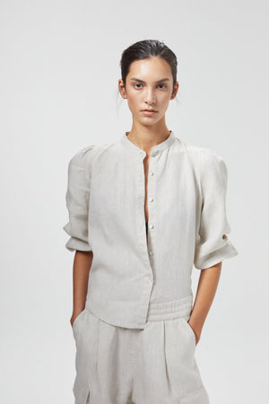 Meknes Linen Shirt - Natural