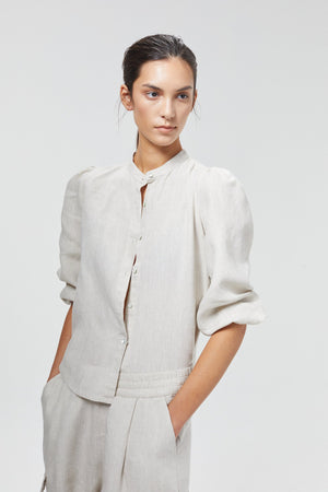 Meknes Linen Shirt - Natural