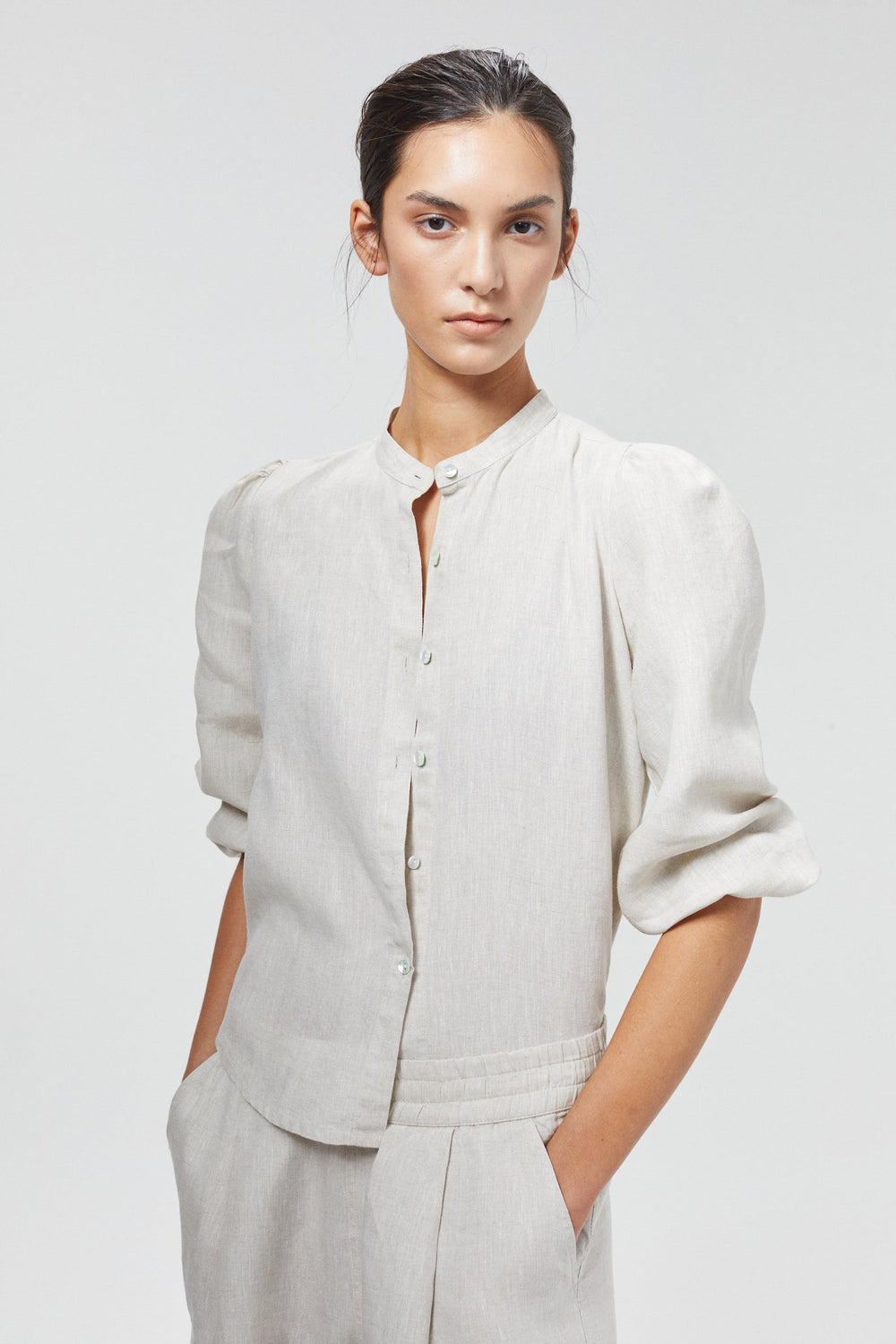 Meknes Linen Shirt - Natural