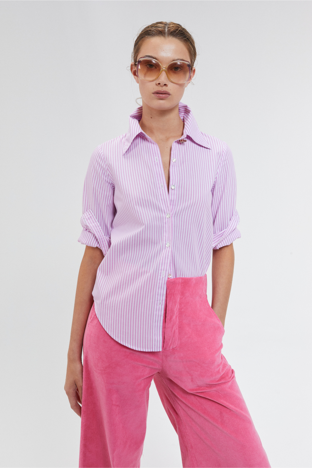 New Luna Corduroy Pants - Petunia Pink