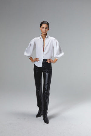 Tori Leather Pants - Black