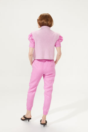 Olympus Linen Jogger Pant - Petunia Pink
