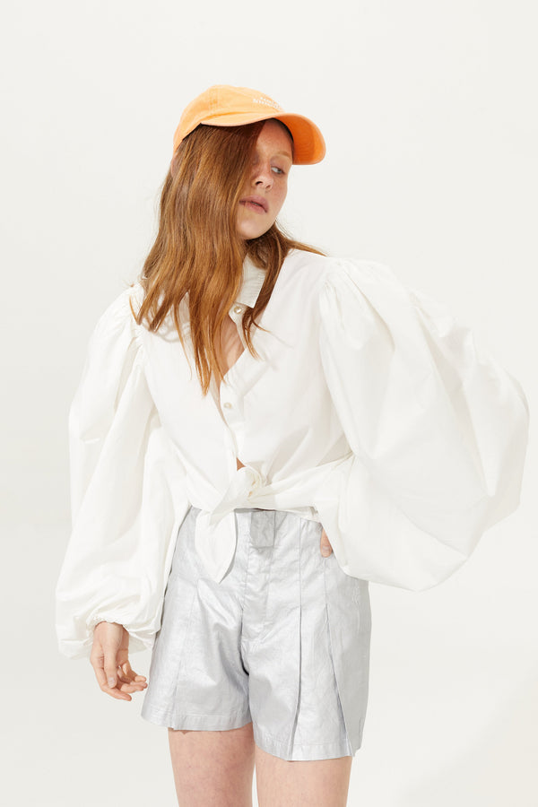 Samba Cotton Poplin Shirt - White