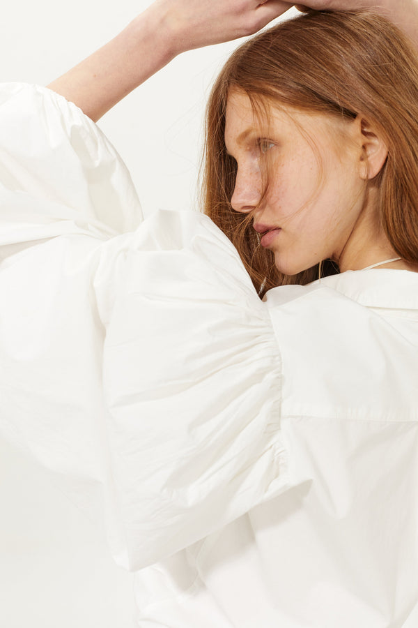 Samba Cotton Poplin Shirt - White