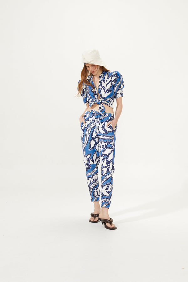 Olympus Linen Jogger Pant - Mykonos