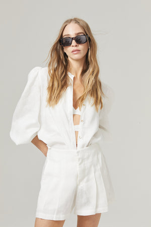 Meknes Linen Shirt - Off White