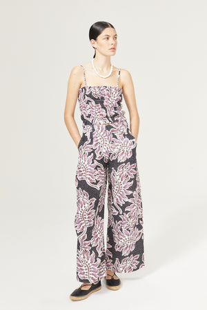 Culotte Linen Pants - Lavender Sky