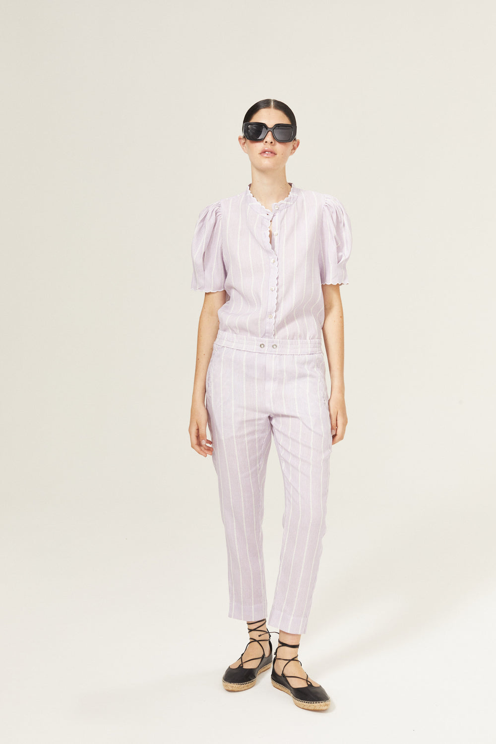 Lotus Linen Pants - Lilac Love