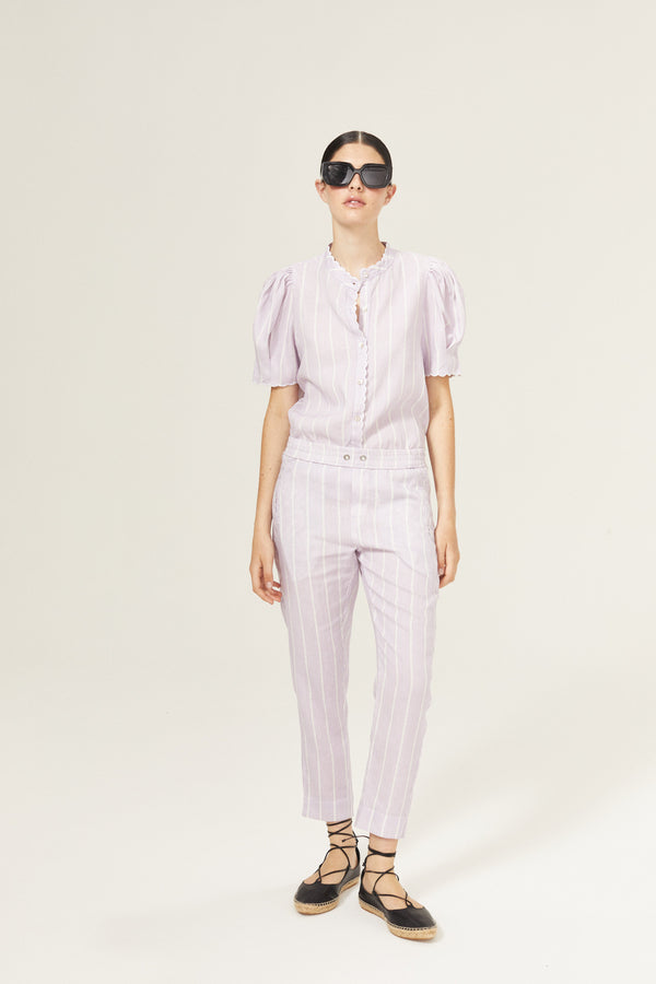 Lotus Linen Pants - Lilac Love