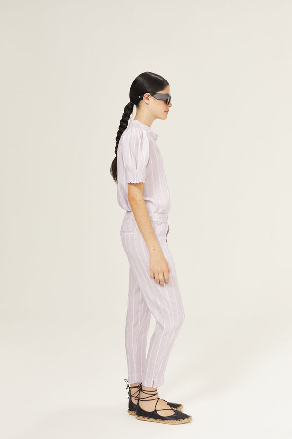 Lotus Linen Pants - Lilac Love