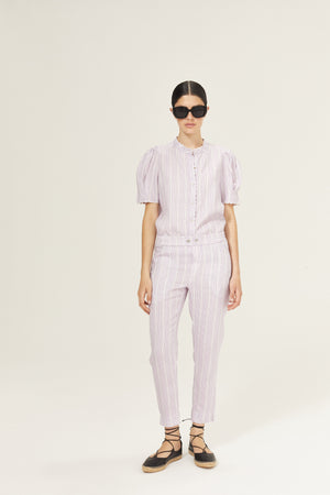 Lotus Linen Pants - Lilac Love