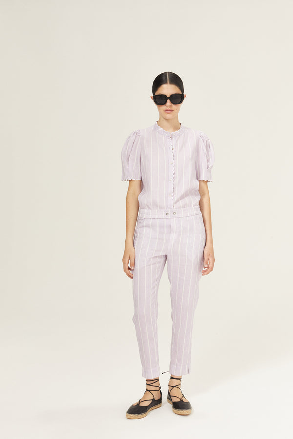 Lotus Linen Pants - Lilac Love