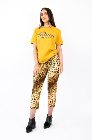 I Am Latina Hear Me Roar T-Shirt in Mustard