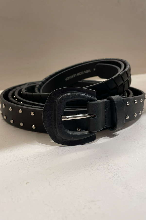 Sierra Leather Belt - Black
