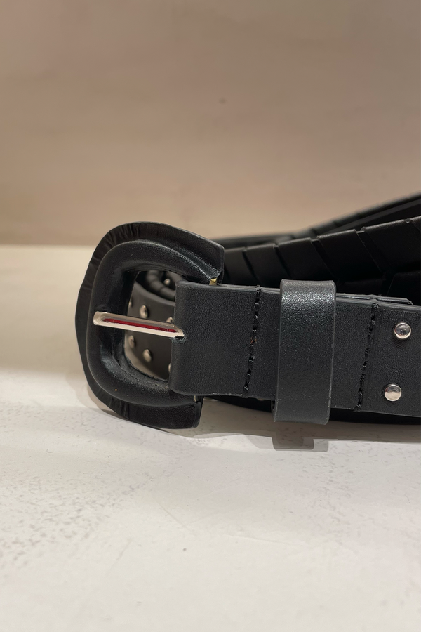 Sierra Leather Belt - Black