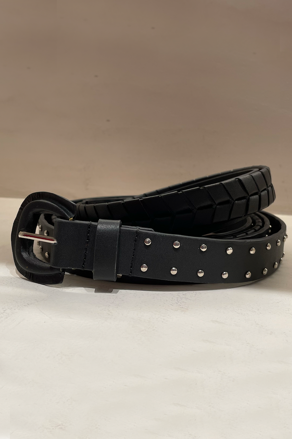 Sierra Leather Belt - Black