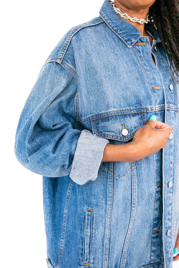 Love Is Love Canvas Denim Jacket