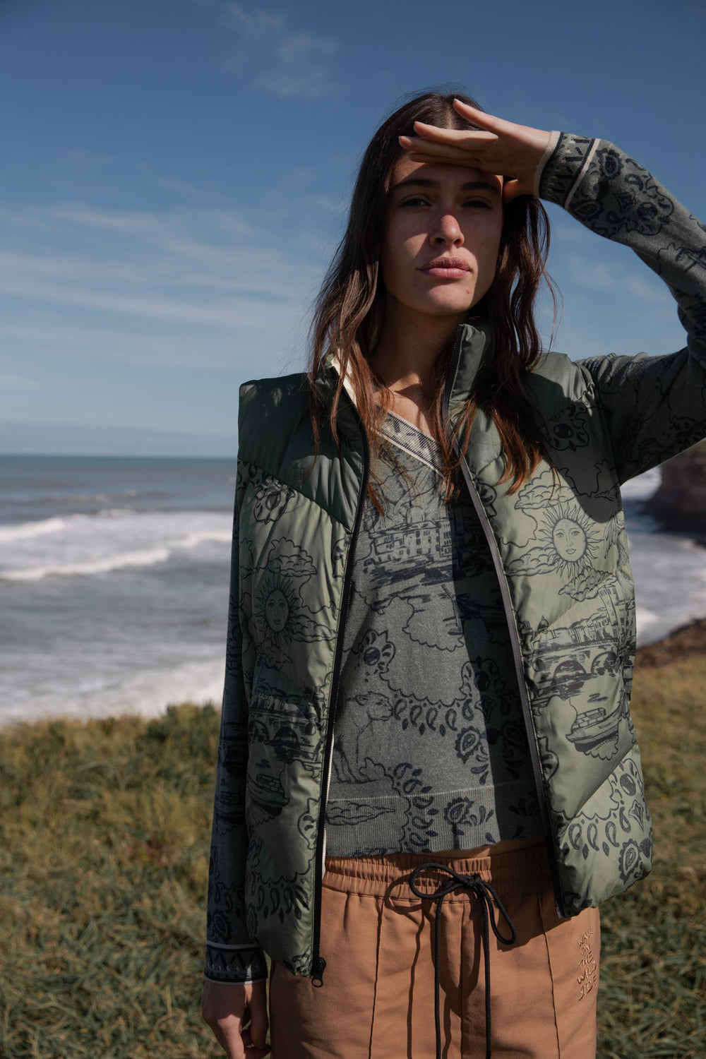 Vest Italian Coast Green