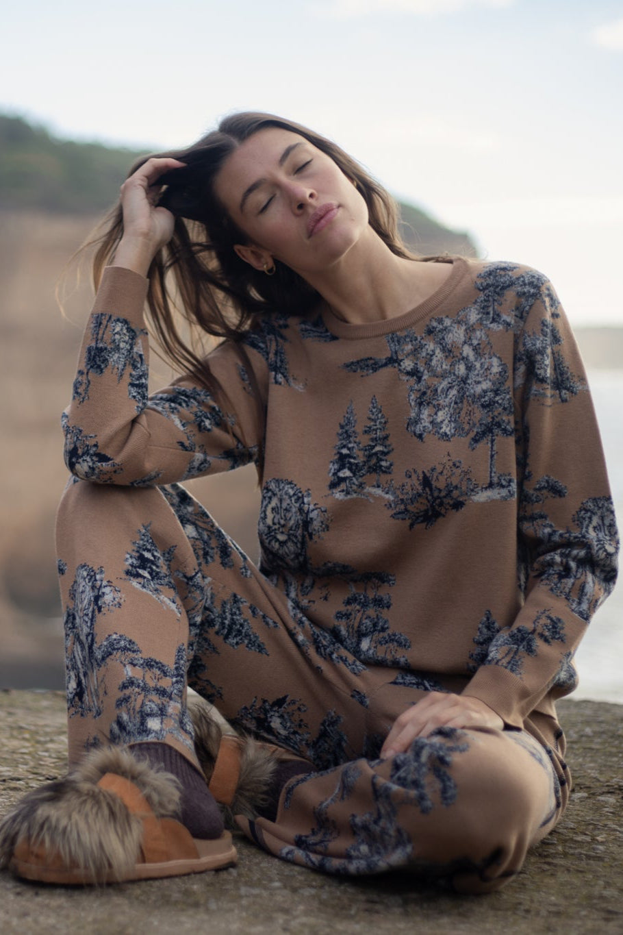Sweater Landscape Camel