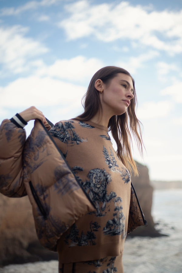 Sweater Landscape Camel
