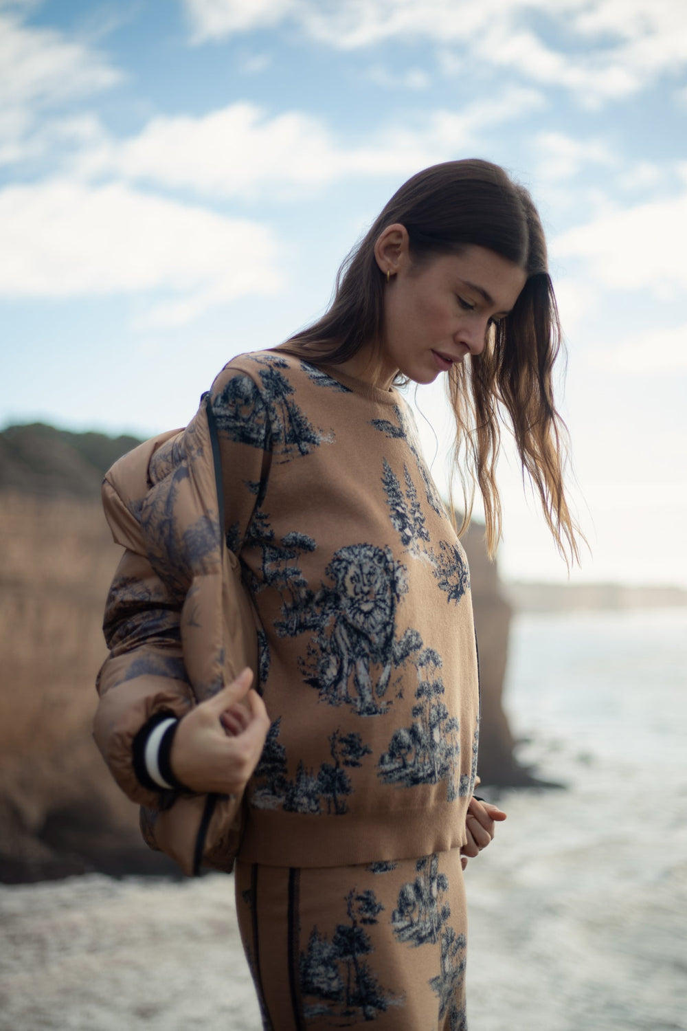 Sweater Landscape Camel