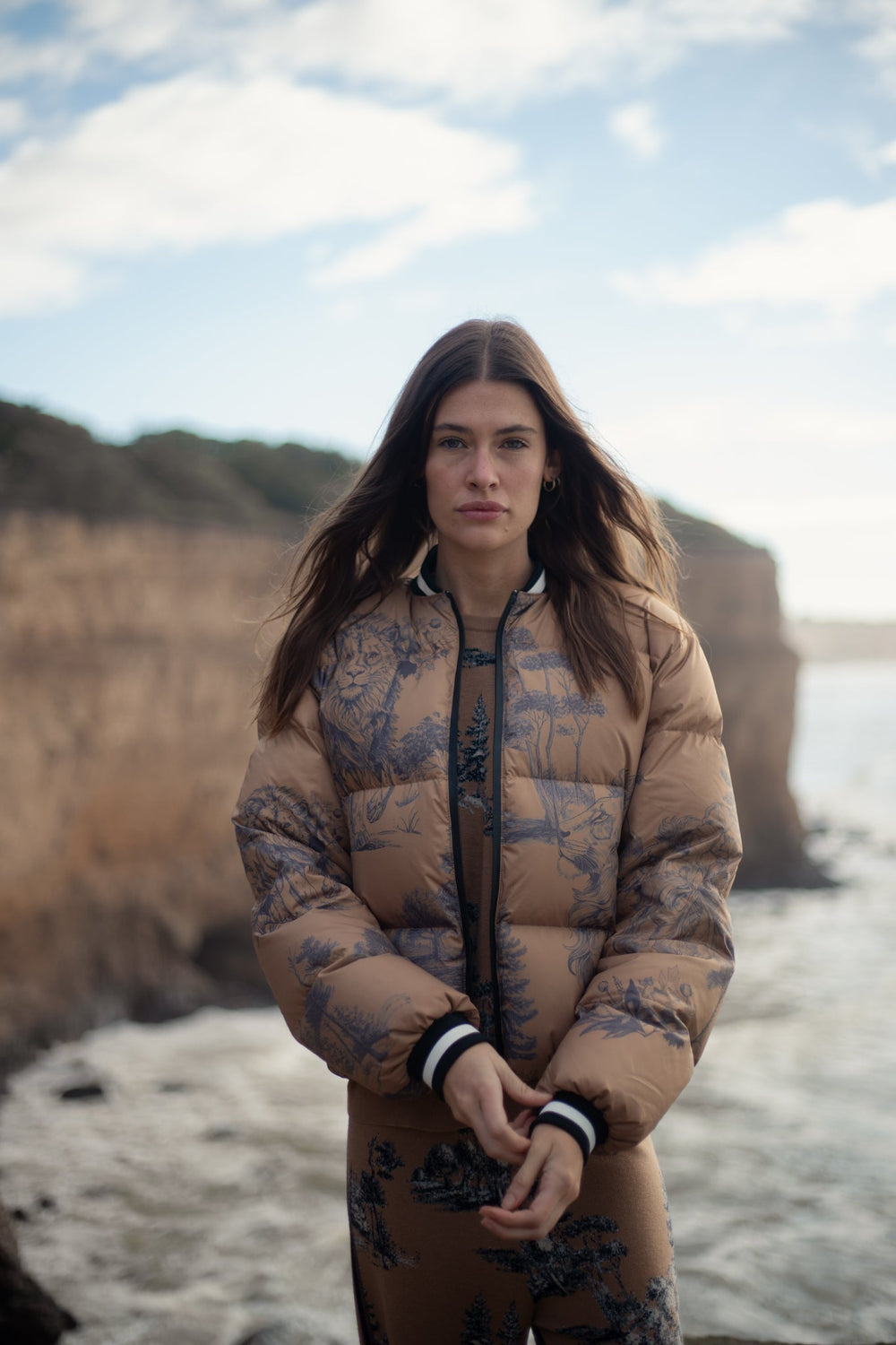 Jacket Landscape Camel