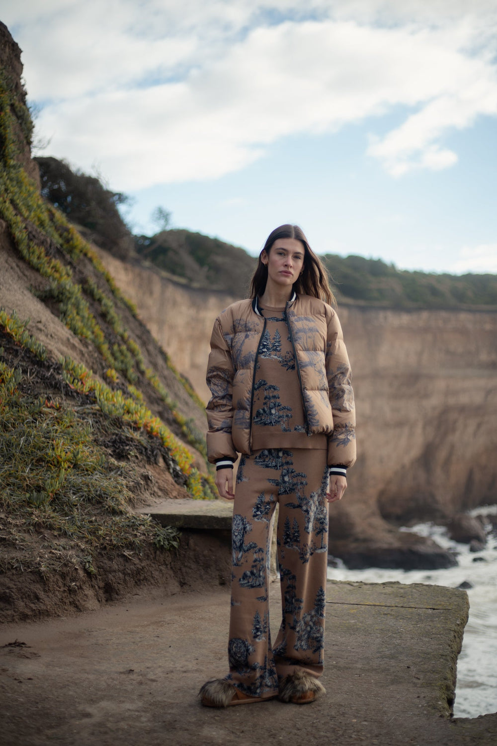 Jacket Landscape Camel