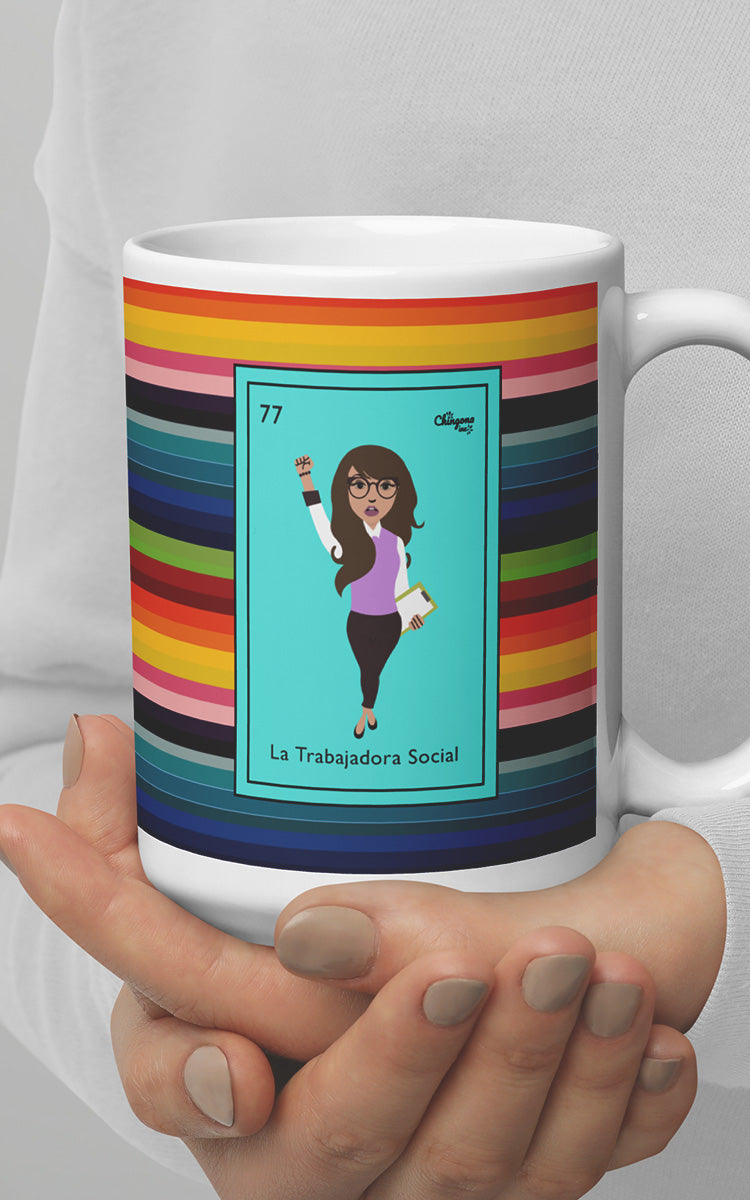 La Trabajadora Social Serape Mug