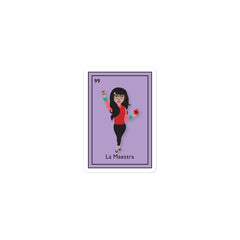 La Maestra Lotería Sticker – Latina Teacher, First-Gen & Immigrant Pride Vinyl Stickers
