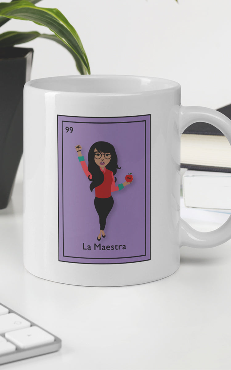 La Maestra Mexican Lotería Card Mug