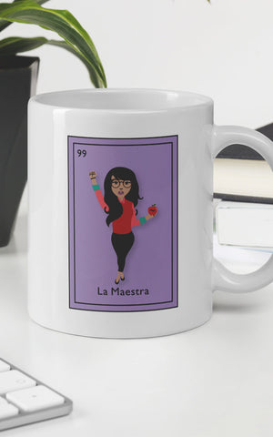 La Maestra Mexican Lotería Card Mug