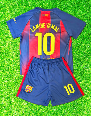 Lamine Yamal Barcelona Soccer Jersey Kids Toddler & Youth Sizes