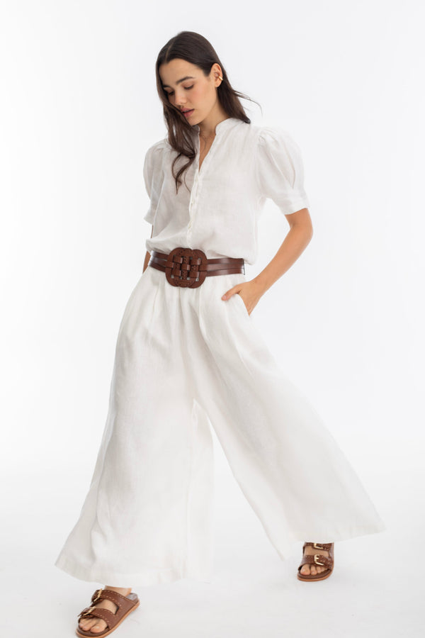 Sabi Linen Pants - Off White