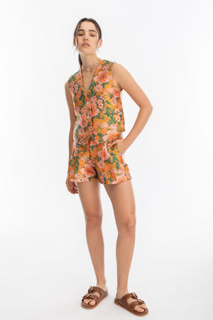 Jack Brocade Vest - Royal Brocade