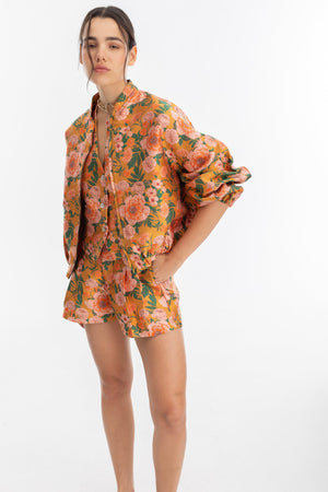 Oliver Brocade Bomber Jacket - Royal Brocade