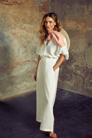 Bubble Linen Shirt - Off White