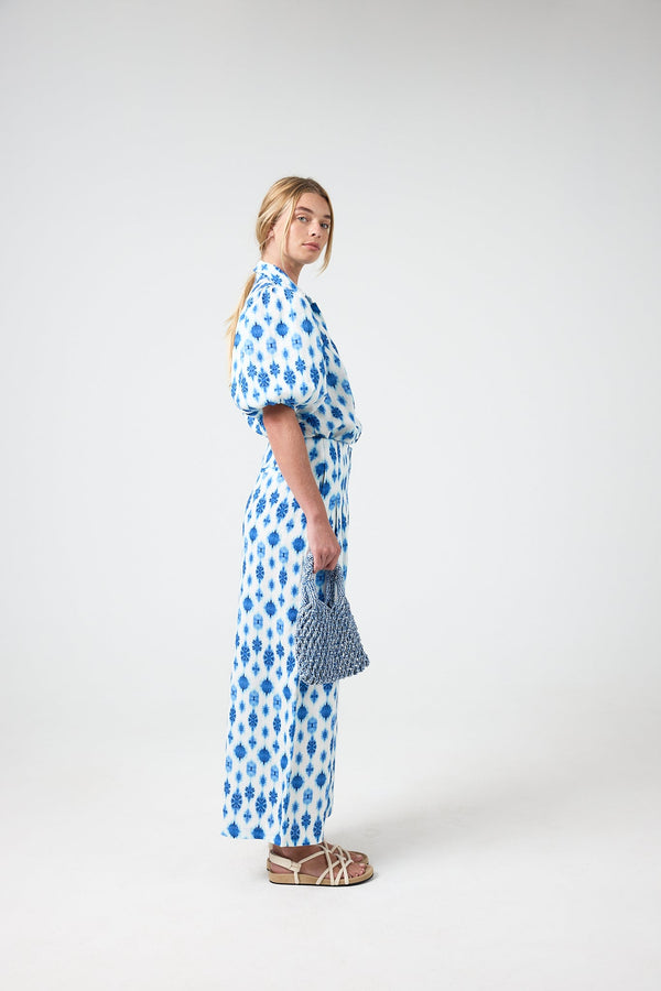 Angel Linen Shirt - Hamptons Print
