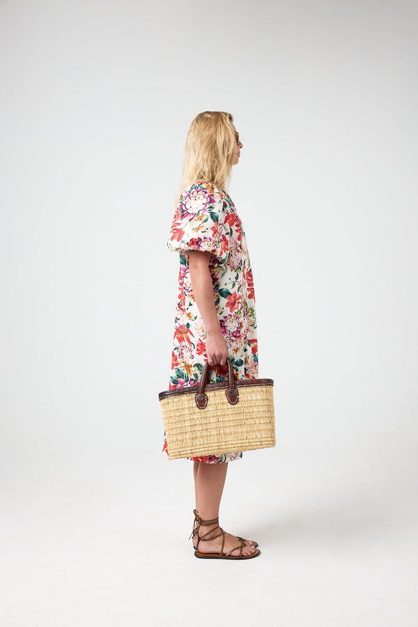 Angel Linen Dress - Full Bloom Print