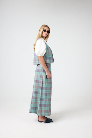 Sabi Linen Pants - Palma Checks