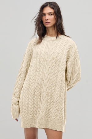 Mayfair Oversized Sweater - Soft Beige