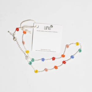 Daisy Seed Bead Choker - Guatemala
