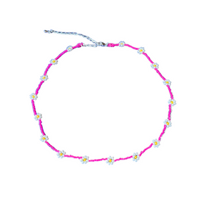 Daisy Seed Bead Choker - Guatemala