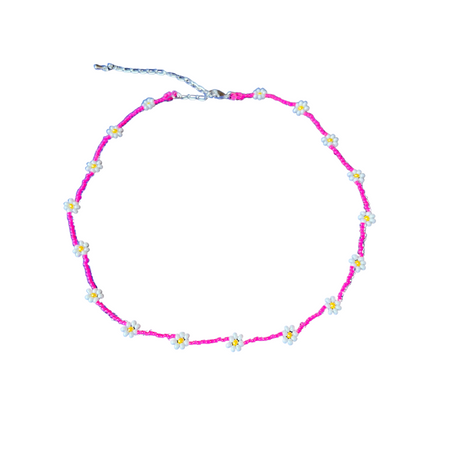 Daisy Seed Bead Choker - Guatemala